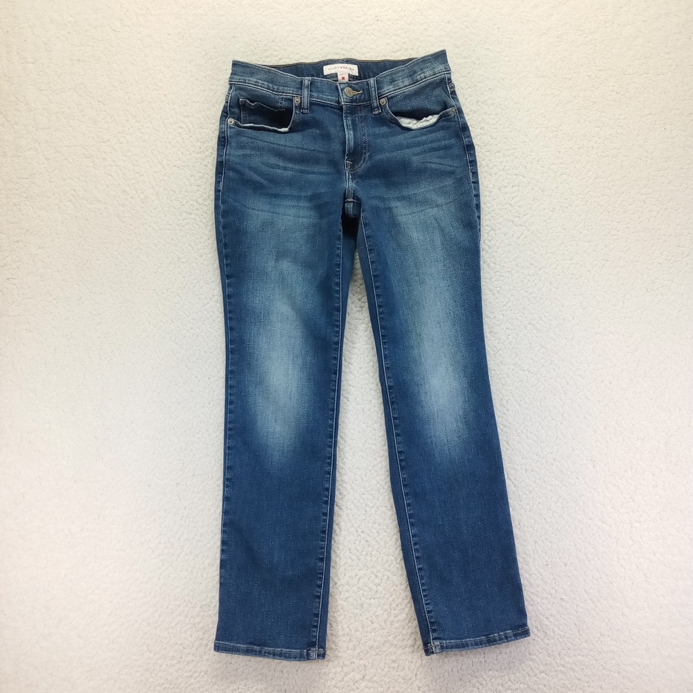 Lucky Brand Sweet Mid Rise Straight Jeans Blue Medium Wash Denim Size 4/27 R